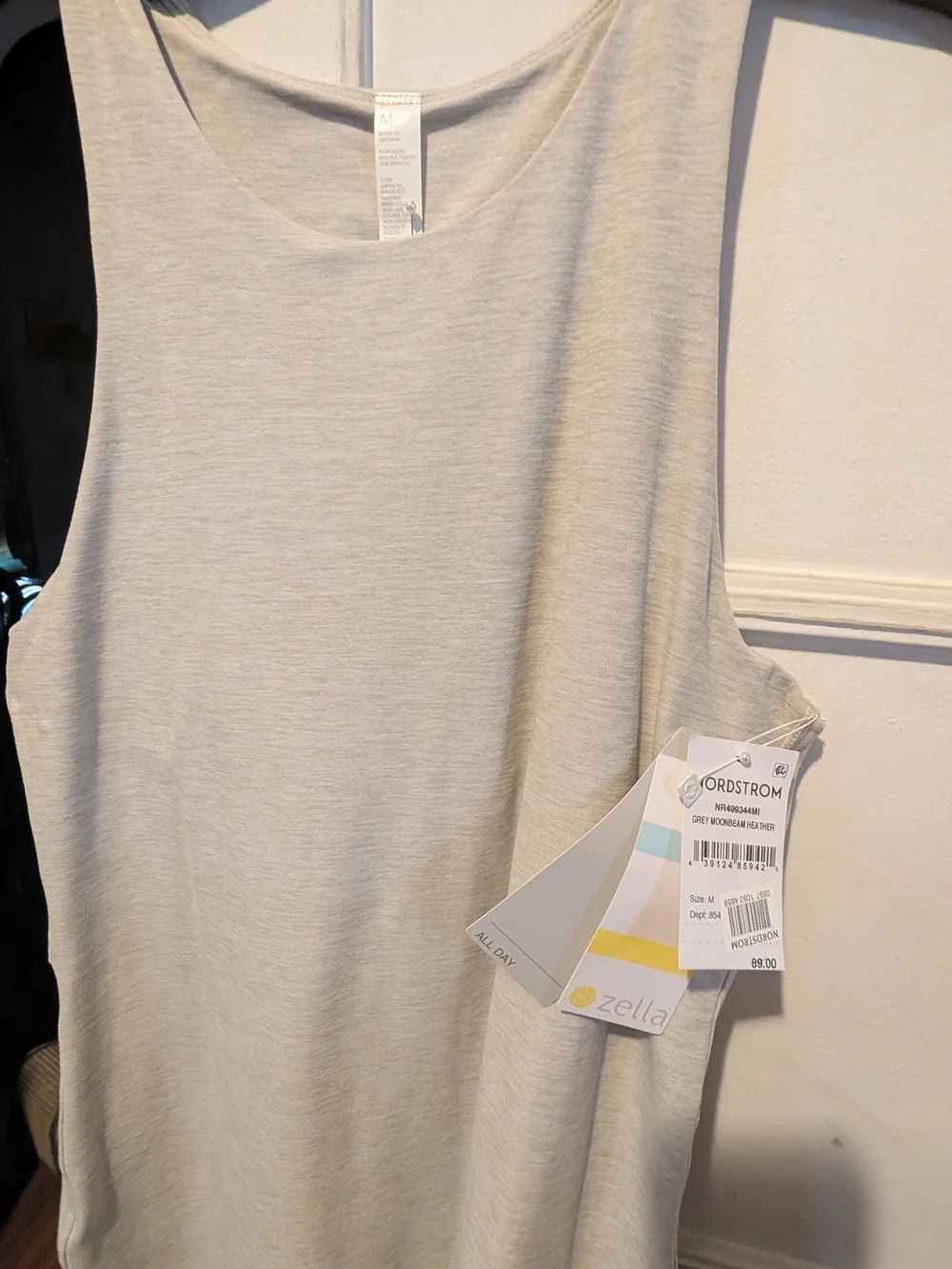 Zella Women's Light Gray Sleeveless Dress - Picture 1 of 7